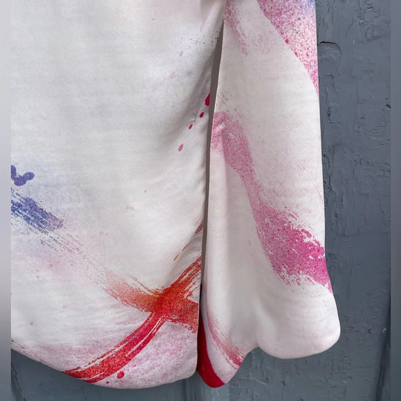 Babaton Hopkins Paint Brush Effect  Sleeveless Blouse, size Small - Picture 8 of 12